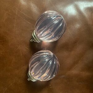 Pottery Barn Kids Crystal Finials (Set of 2) Light Purple